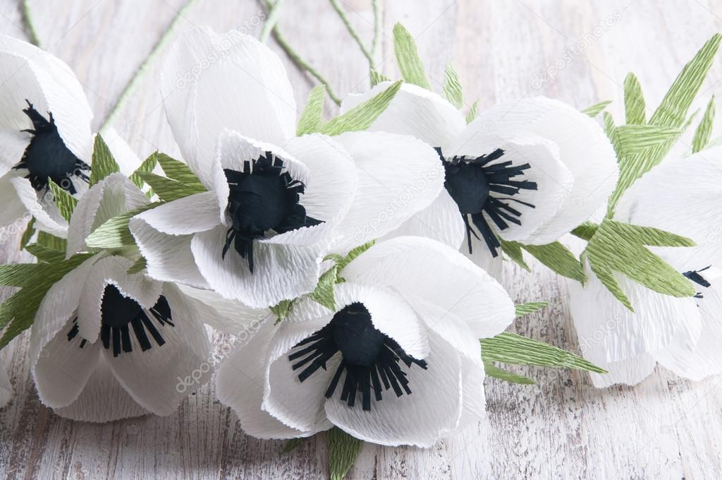 decorative hand made paper flowers
