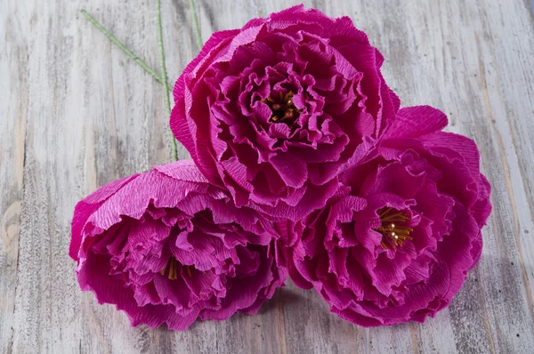 Hand made paper flowers — Stock Photo, Image