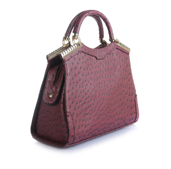 Brown leather handbag — Stock Photo, Image