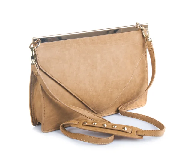 Leather brown handbag — Stock Photo, Image