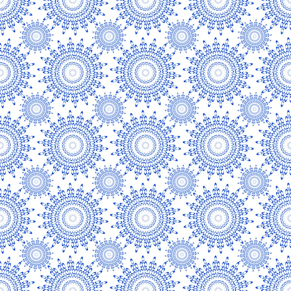 Ornement bleu sans couture vectoriel — Image vectorielle