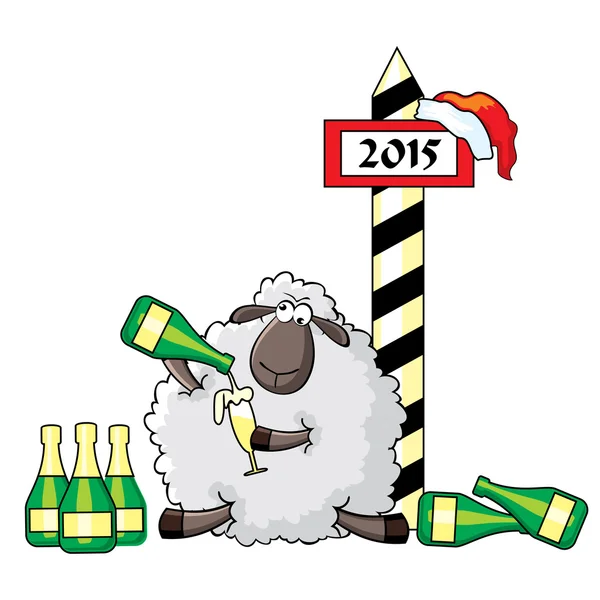 Álcool de ovelha —  Vetores de Stock