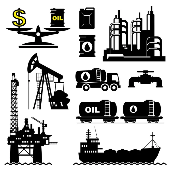 Oil industry — Stock Vector