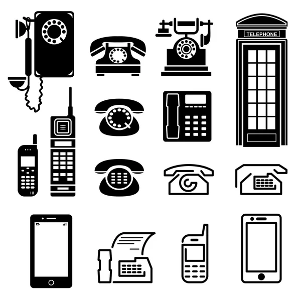 Telephone set Stock Illustration
