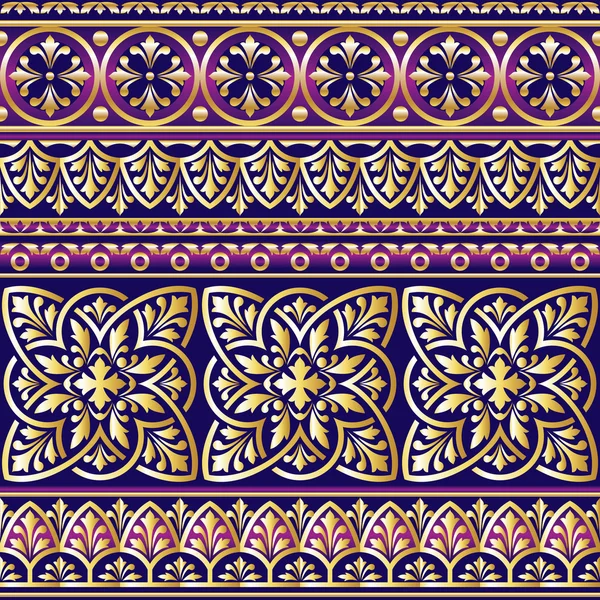 Безшовні Орнамент фіолетовий — стоковий вектор