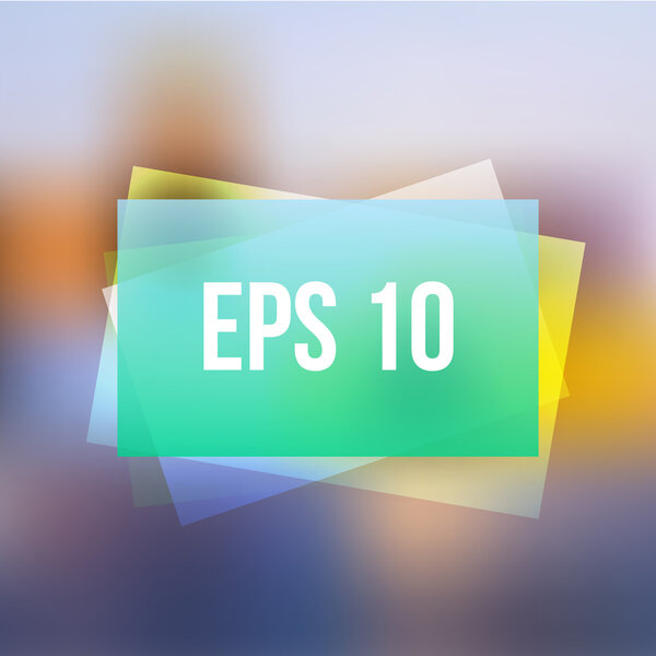 Абстрактный прямоугольный баннер в зелёных тонах
