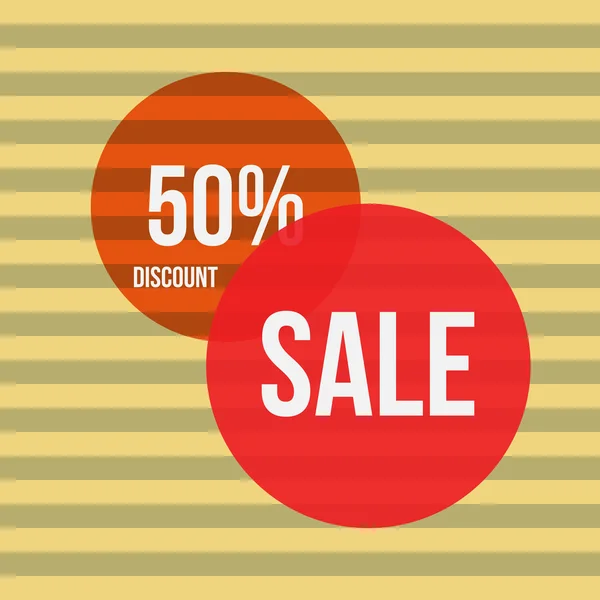 Sale vector banner - discount 50 off. — Stock Vector