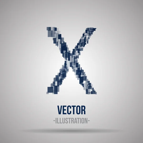 Logotipo do vetor para o modelo de design da letra X — Vetor de Stock