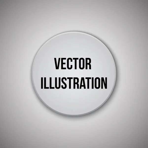 White round banner. Web button. — Stock Vector