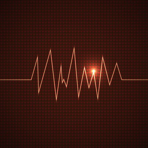 Abstracto vector electrocardiograma fondo ilustración — Archivo Imágenes Vectoriales