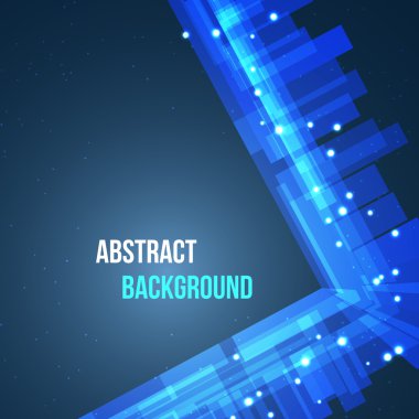 Alan arka plan ışıkları ile soyut. Vektör çizim