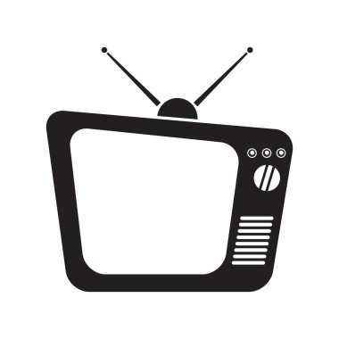 Antenler ile eski Tv simgesi