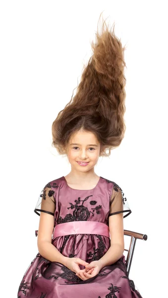 Söt flicka frisyr — Stockfoto