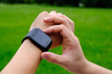 Boş ekran açık havada ile akıllı izle