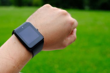 Boş ekran açık havada ile akıllı izle