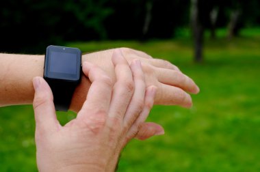 Boş ekran açık havada ile akıllı izle