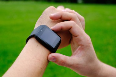 Boş ekran açık havada ile akıllı izle