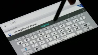 Bu akıllı telefon ekran ile Flightradar24.