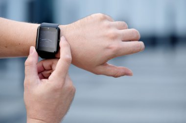 Boş ekran açık havada ile akıllı izle