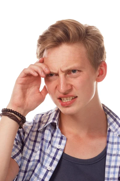 Joven retrato sorprendido . — Foto de Stock