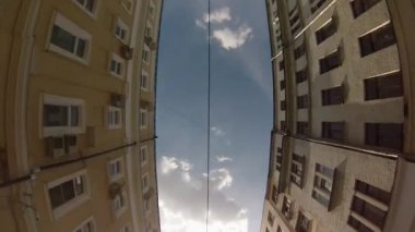 yüksek açılı hareket flok görmek eski şehir merkezi Moskova, Rusya