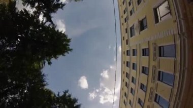 yüksek açılı hareket flok görmek eski şehir merkezi Moskova, Rusya