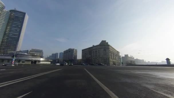 Driving along Former Secretariat Building Council for Mutual Economic Assistance — Stock Video