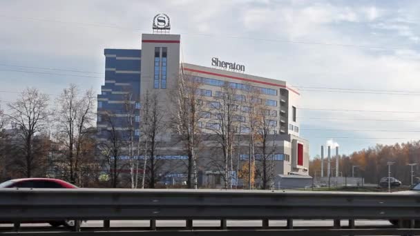 New Sheraton hotel in Moscow — Stock Video