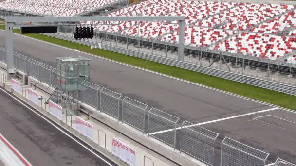 Moscow Raceway halka ücretsiz gün. — Stok video