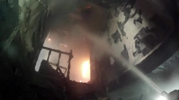 Pompierii în acțiune — Videoclip de stoc