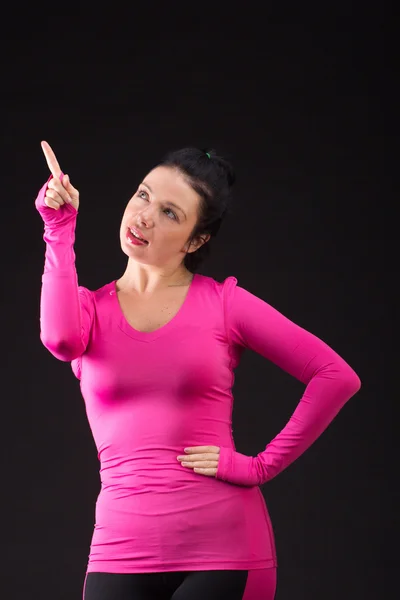 Mujer atlética en rosa —  Fotos de Stock