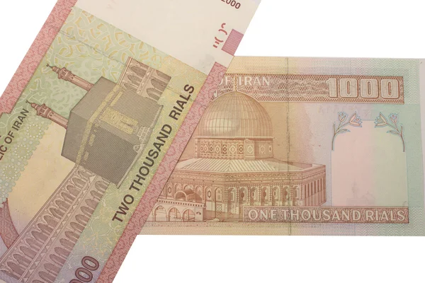 伊朗里亚尔纸币一套. — 图库照片