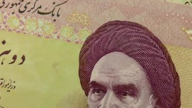 İran rials banknotlar kümesi.
