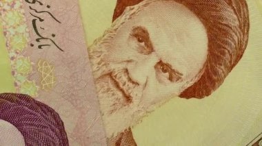 İran rials banknotlar kümesi.