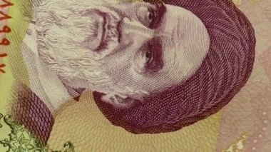 İran rials banknotlar kümesi.