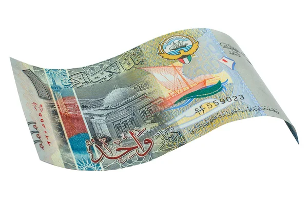 1 Kuwaiti dinar bank note. — Stock Photo, Image