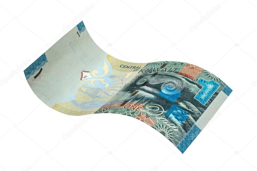1 Kuwaiti dinar bank note.