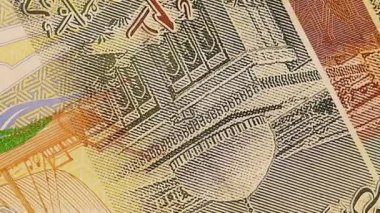 500 Suriye pound bancnote. döndürme 360