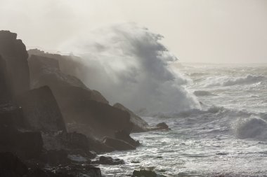 Storm in the ocean clipart