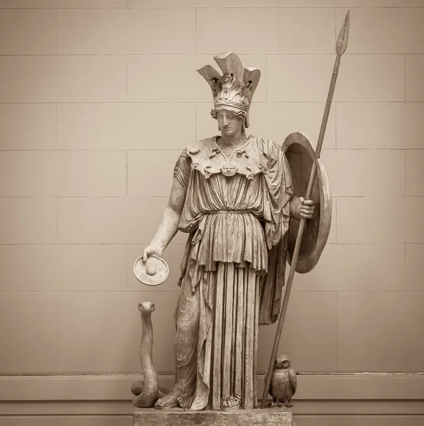 雅典娜希腊女神的智慧和科学 — 图库照片