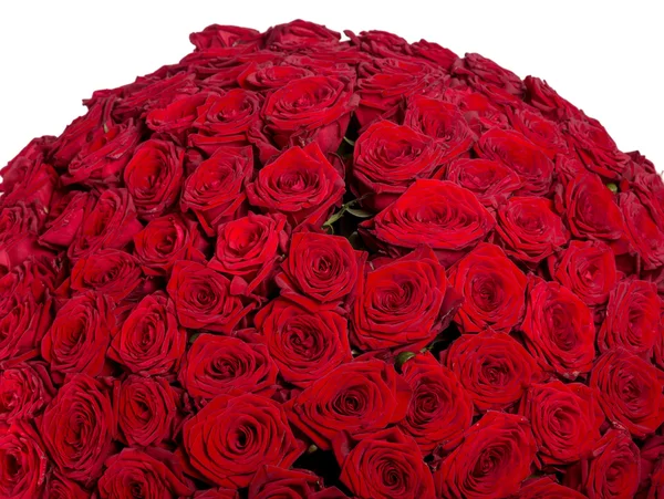 红玫瑰背景自然纹理的爱 — 图库照片