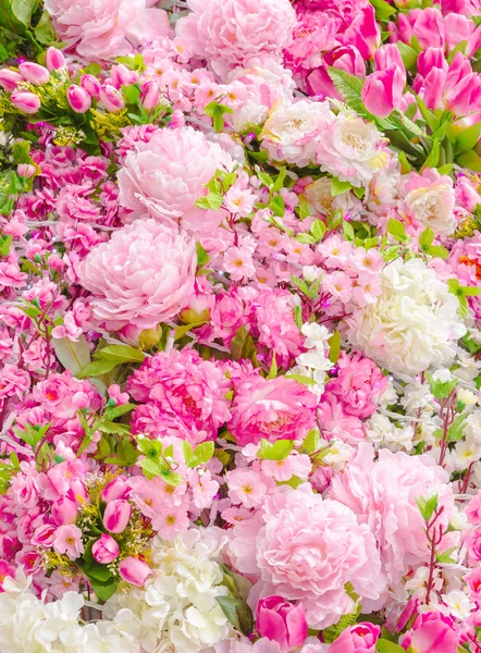 Um monte de flores. — Fotografia de Stock