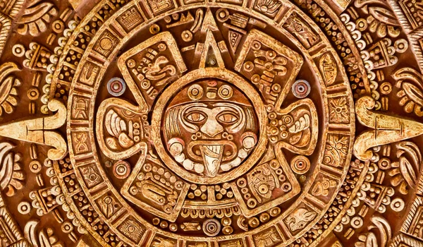 Языческий орнамент текстуры племени майя — стоковое фото