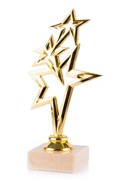 Estrelas prêmios isolados em fundo branco — Fotografia de Stock