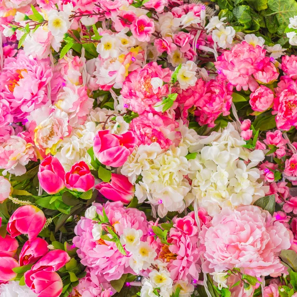 Візерунок фону з натуральних квітів — стокове фото