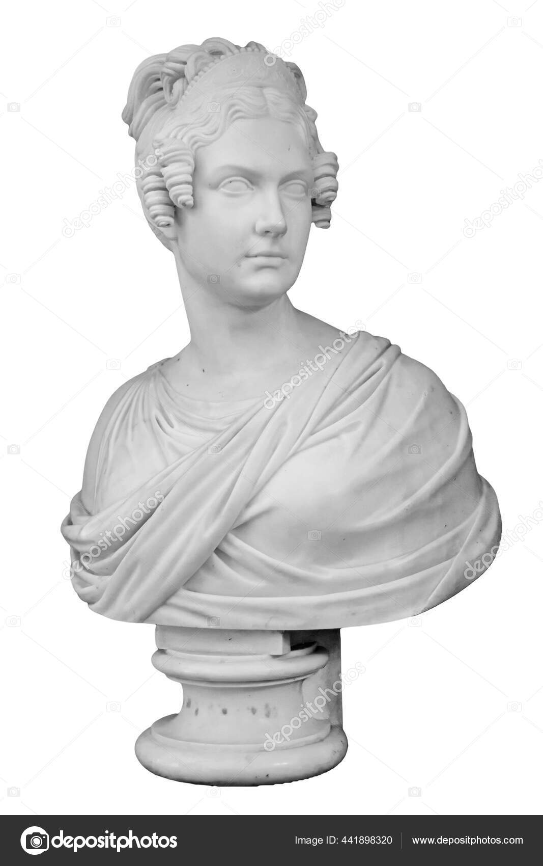 古典的 女性像 石膏彫刻 約60cm 古典的 女性像 石膏彫刻 約60cm