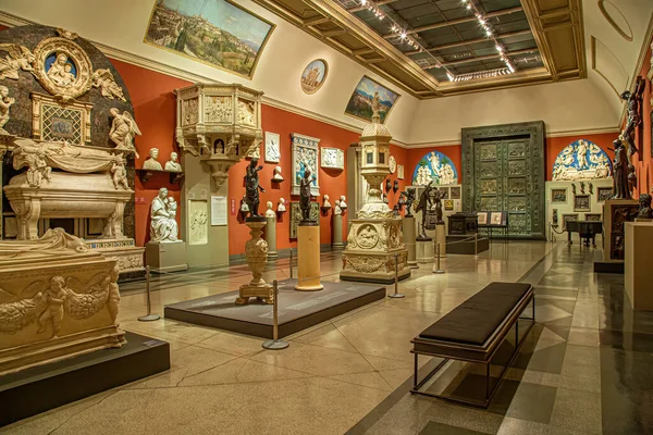 Moskwa, Rosja - 26 stycznia 2021: Muzeum Sztuk Pięknych Puszkina jest największym muzeum sztuki europejskiej w Moskwie — Zdjęcie stockowe