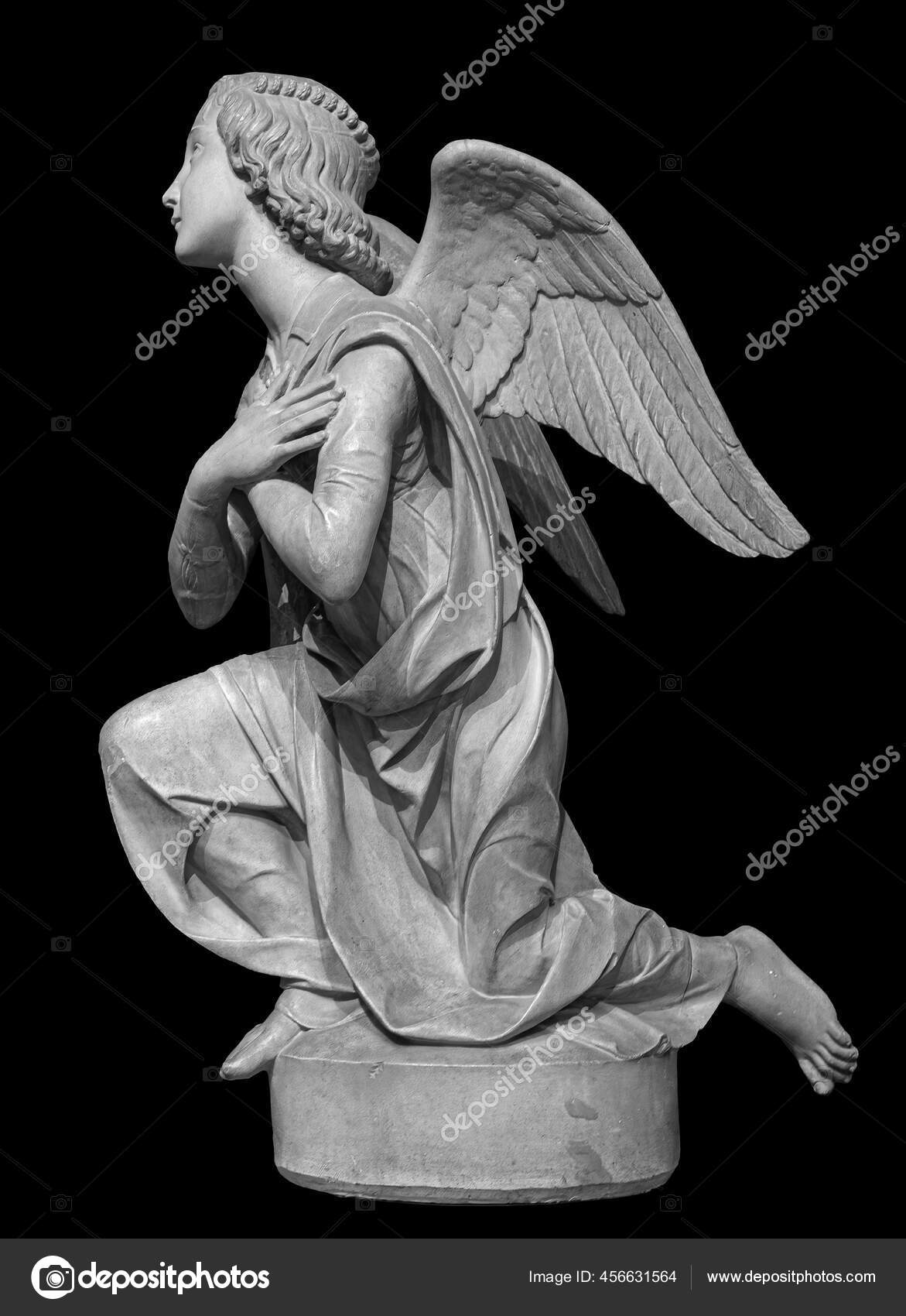Praying Cherub Statue