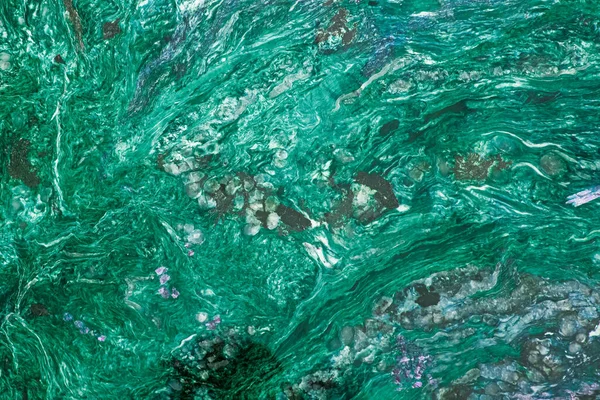 Türkiz Zöld márvány textúra háttér, természetes Emperador kő, egzotikus breccia márvány kerámia fal és padló, fényes digitális fal csempe design modern belső, ír gránit kvarcit kerámia — Stock Fotó