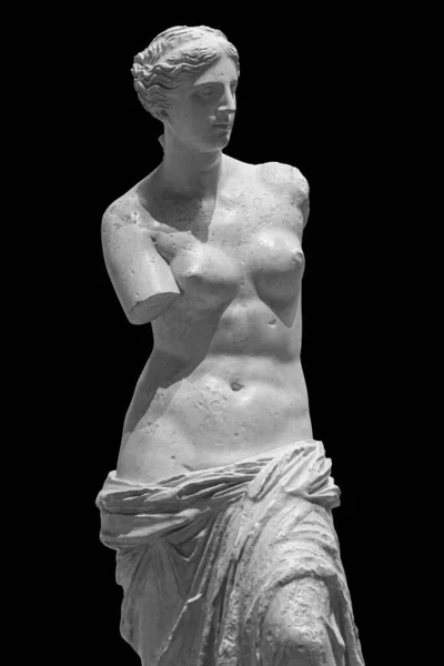 Estatua de Afrodita de Melos Venus de Milo en el Louvre París —  Fotos de Stock